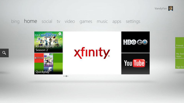 Comunicado de prensa, Xbox transforma el entretenimiento en Televisión
