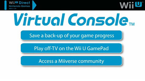 La consola virtual para el Wii U llegara la próxima semana
