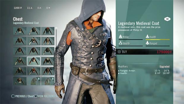 Todo sobre la personalización en Assassin’s Creed Unity