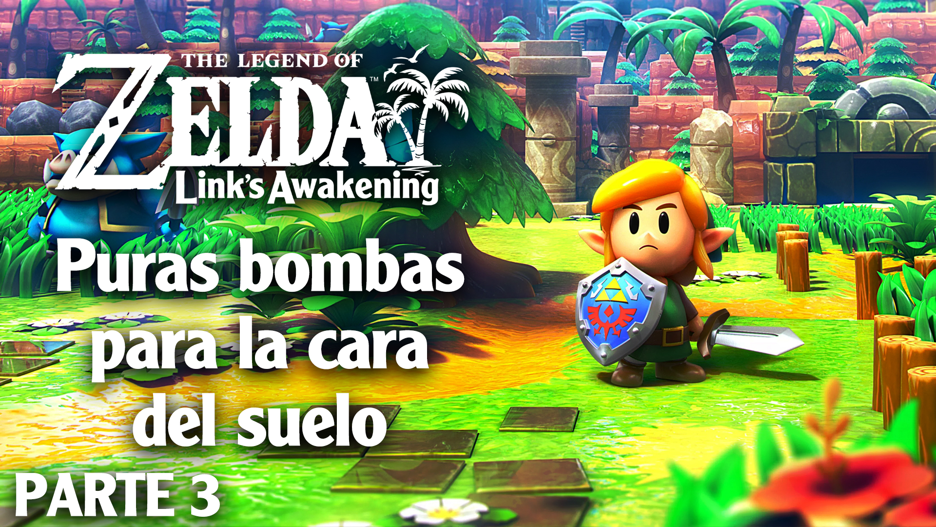 Serie The Legend of Zelda  Link’s Awakening #03 – Puras bombas para las caras del suelo